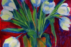 Weiße tulpen
